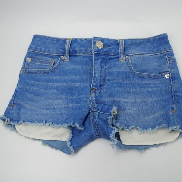 American Eagle Super Stretch Shortie Denim Shorts - Picture 1 of 13